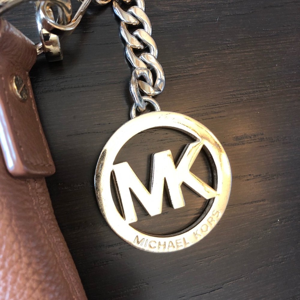 Michael Kors Brown Purse with Gold details - Picture 3 of 8